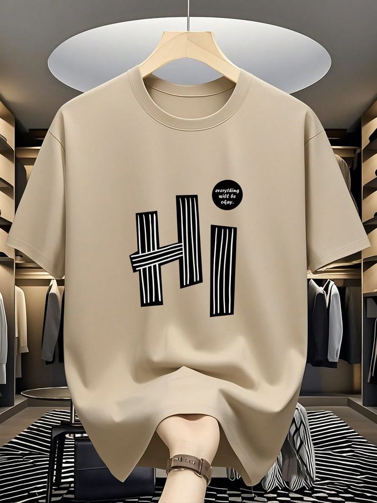 Hi printed T shirt For Men